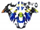 Erschwingliche Suzuki GSXR 600 / GSXR 750 Motorrad Verkleidung 2011-2024 - Blau Gelb