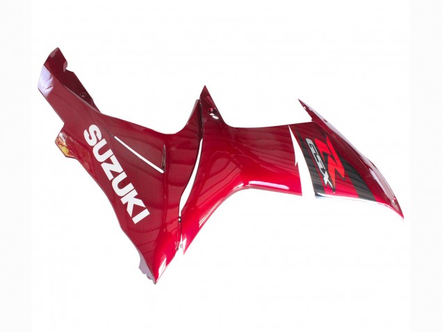 Erschwingliche Suzuki GSXR 600 / GSXR 750 Motorrad Verkleidung 2011-2024 - Rot Glanzendes Schwarz