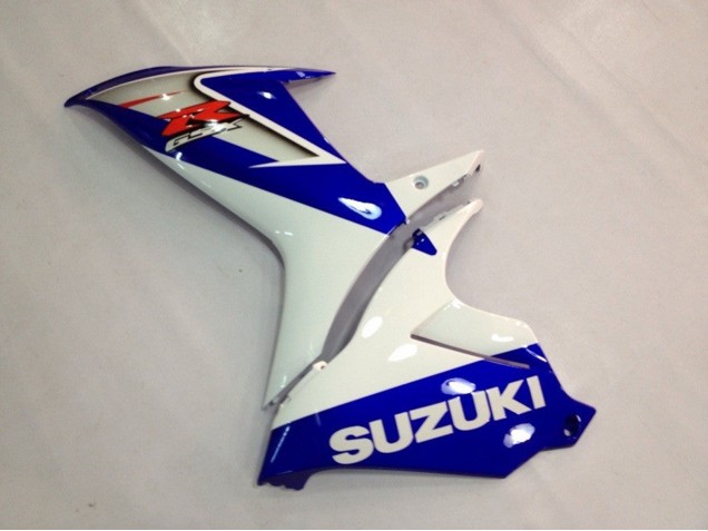 Erschwingliche Suzuki GSXR 600 / GSXR 750 Motorrad Verkleidung 2011-2024 - Blau Weiss