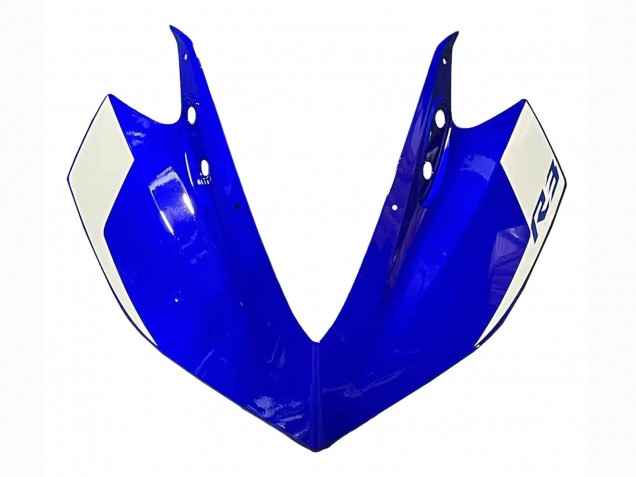 Erschwingliche Yamaha YZF R3/R25 Motorrad Verkleidung 2015-2018 - Weiss Blau Schwarz Rennen