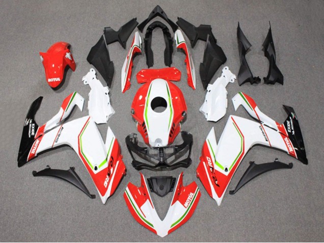 Erschwingliche Yamaha YZF R3/R25 Motorrad Verkleidung 2015-2018 - Weiss Rot Grun Schwarz Motul