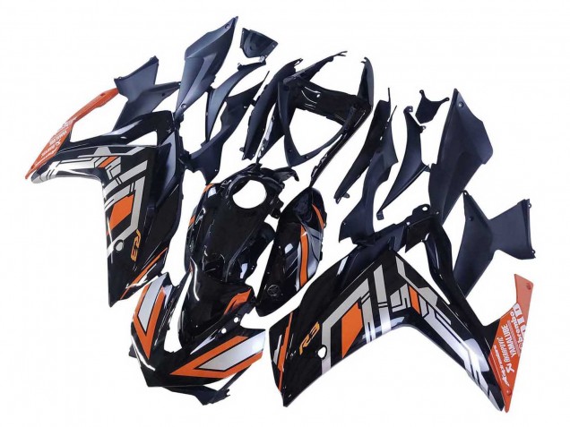 Erschwingliche Yamaha YZF R3/R25 Motorrad Verkleidung 2015-2018 - Blau Orange Silber Yamalube