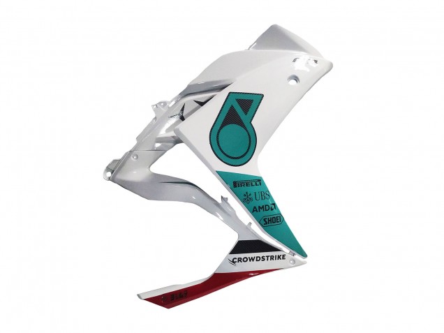 Erschwingliche Yamaha YZF R3/R25 Motorrad Verkleidung 2015-2018 - Weiss Grun Glanzendes Schwarz