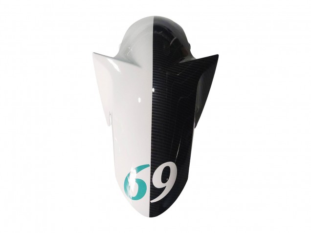 Erschwingliche Yamaha YZF R3/R25 Motorrad Verkleidung 2015-2018 - Weiss Grun Glanzendes Schwarz