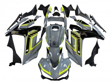Erschwingliche Yamaha YZF R3/R25 Motorrad Verkleidung 2015-2018 - Nardo Grau Neon Gelb Schwarz