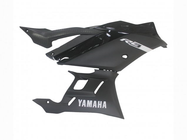 Erschwingliche Yamaha YZF R3/R25 Motorrad Verkleidung 2019-2021 - Matt Schwarz Silber