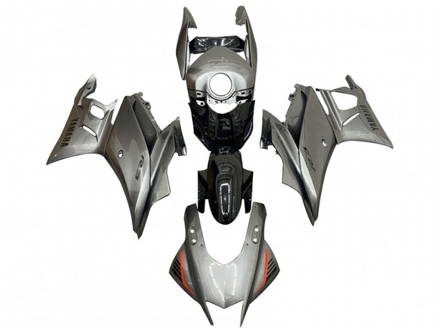 Erschwingliche Yamaha YZF R3/R25 Motorrad Verkleidung 2019-2021 - Silber Schwarz