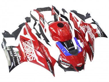Erschwingliche Yamaha YZF R3/R25 Motorrad Verkleidung 2019-2021 - Rot Lila Schwarz Valsir Lenovo