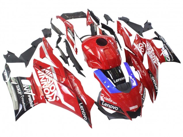 Erschwingliche Yamaha YZF R3/R25 Motorrad Verkleidung 2019-2021 - Rot Lila Schwarz Valsir Lenovo