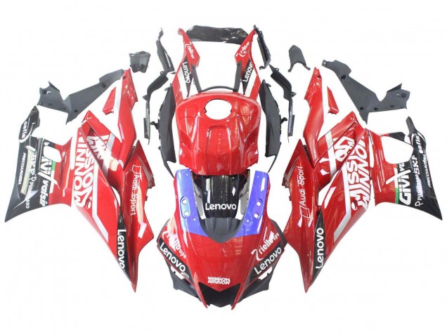Erschwingliche Yamaha YZF R3/R25 Motorrad Verkleidung 2019-2021 - Rot Lila Schwarz Valsir Lenovo
