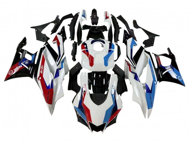 Erschwingliche Yamaha YZF R3/R25 Motorrad Verkleidung 2019-2021 - Weiss Blau Rot Glanzendes Schwarz