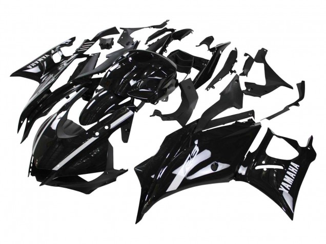 Erschwingliche Yamaha YZF R3/R25 Motorrad Verkleidung 2022-2024 - Glanzendes Schwarz