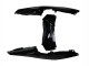 Erschwingliche Yamaha YZF R3/R25 Motorrad Verkleidung 2022-2024 - Glanzendes Schwarz