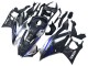 Erschwingliche Yamaha YZF R3/R25 Motorrad Verkleidung 2022-2024 - Marble Schwarz Silber Blau Geschmiedet Carbonfaser Stil