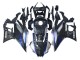 Erschwingliche Yamaha YZF R3/R25 Motorrad Verkleidung 2022-2024 - Marble Schwarz Silber Blau Geschmiedet Carbonfaser Stil