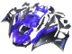 Erschwingliche Yamaha YZF R3/R25 Motorrad Verkleidung 2022-2024 - Blau Matt Schwarz