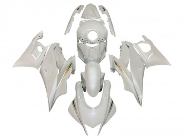 Erschwingliche Yamaha YZF R3/R25 Motorrad Verkleidung 2022-2024 - Weiss Gold