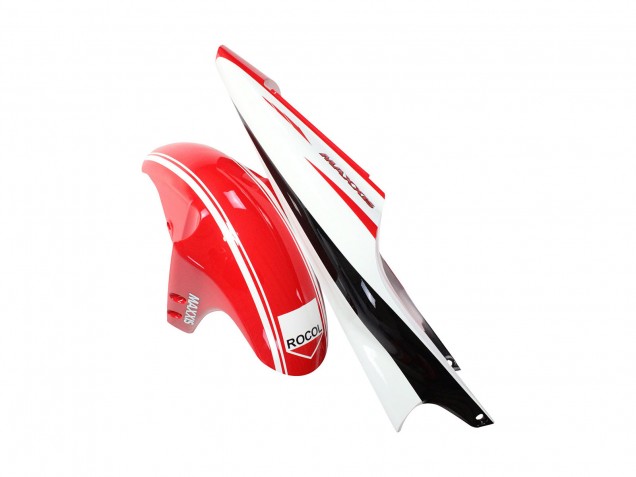 Erschwingliche Yamaha YZF 1000 R1 Motorrad Verkleidung 1998-1999 - Rot Weiss Schwarz Gelb Monster Milwaukee MAXXIS 11