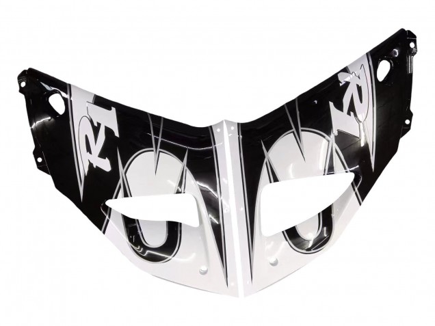 Erschwingliche Yamaha YZF 1000 R1 Motorrad Verkleidung 1998-1999 - Weiss Glanzendes Schwarz