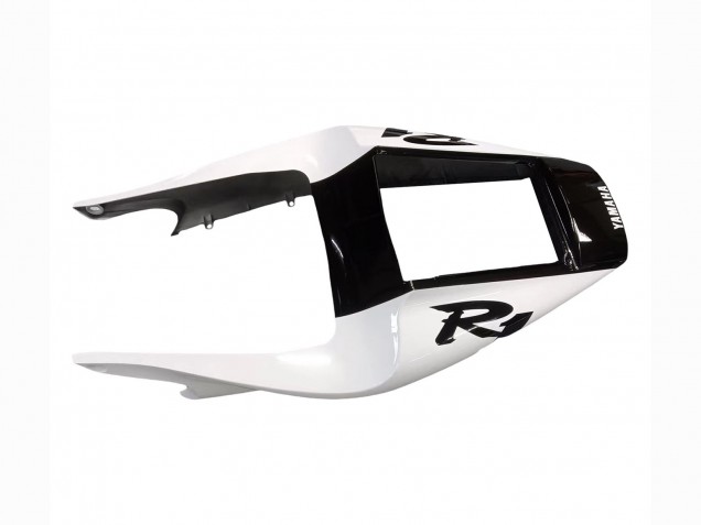 Erschwingliche Yamaha YZF 1000 R1 Motorrad Verkleidung 1998-1999 - Weiss Glanzendes Schwarz