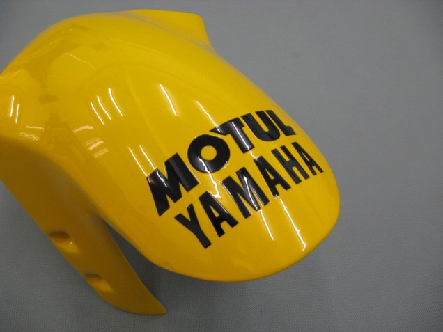 Erschwingliche Yamaha YZF 1000 R1 Motorrad Verkleidung 2000-2001 - Weiss Gelb Blau Motul Kamel