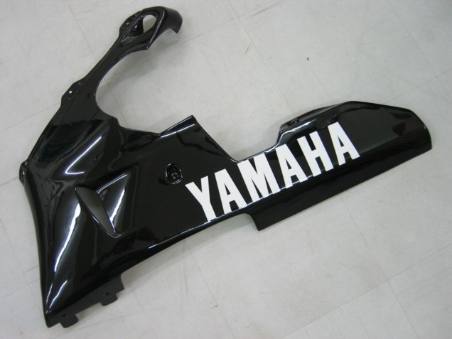 Erschwingliche Yamaha YZF 1000 R1 Motorrad Verkleidung 2000-2001 - Glanzendes Schwarz Weiss Aufkleber