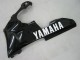 Erschwingliche Yamaha YZF 1000 R1 Motorrad Verkleidung 2000-2001 - Glanzendes Schwarz Weiss Aufkleber