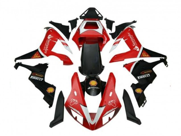 Erschwingliche Yamaha YZF 1000 R1 Motorrad Verkleidung 2002-2003 - Rot Silber Schwarz Santunder