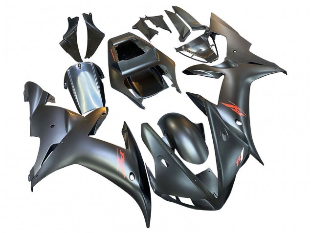 Erschwingliche Yamaha YZF 1000 R1 Motorrad Verkleidung 2002-2003 - Matt Schwarz Rot