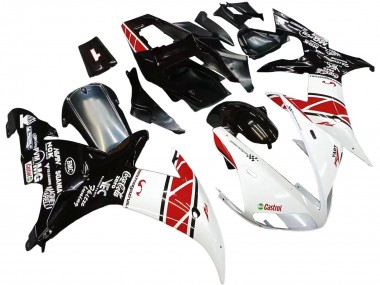 Erschwingliche Yamaha YZF 1000 R1 Motorrad Verkleidung 2002-2003 - Weiss Rot Schwarz Castrol