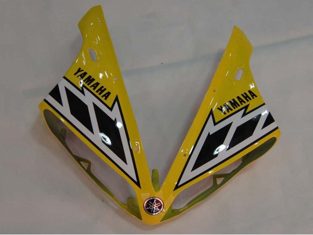 Erschwingliche Yamaha YZF 1000 R1 Motorrad Verkleidung 2004-2006 - Gelb Weiss Glanzendes Schwarz
