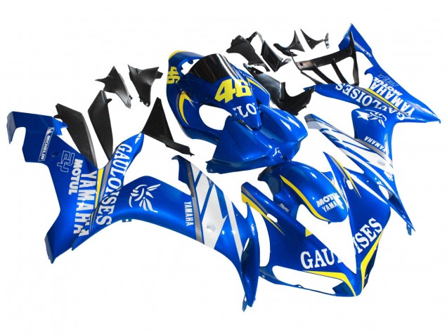 Erschwingliche Yamaha YZF 1000 R1 Motorrad Verkleidung 2004-2006 - Blau Weiss Gelb Motul Gauloises 46