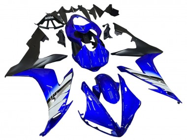 Erschwingliche Yamaha YZF 1000 R1 Motorrad Verkleidung 2004-2006 - Blau Weiss Matt Schwarz