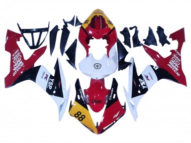 Erschwingliche Yamaha YZF 1000 R1 Motorrad Verkleidung 2004-2006 - Gelb Rot Weiss Schwarz YSP 88