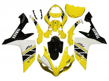 Erschwingliche Yamaha YZF 1000 R1 Motorrad Verkleidung 2007-2008 - Gelb Weiss Schwarz