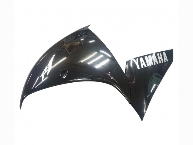 Erschwingliche Yamaha YZF 1000 R1 Motorrad Verkleidung 2009-2011 - Glanzendes Schwarz Weiss Aufkleber