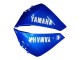 Erschwingliche Yamaha YZF 1000 R1 Motorrad Verkleidung 2012-2014 - Blau Glanzendes Schwarz