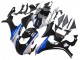 Erschwingliche Yamaha YZF 1000 R1 Motorrad Verkleidung 2015-2019 - Silber Blau Glanzendes Schwarz