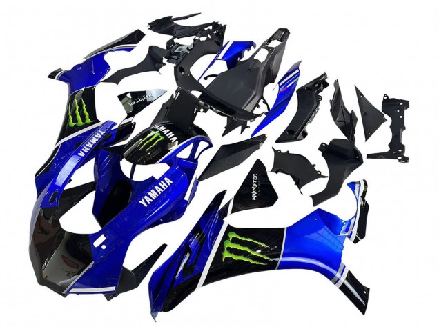 Erschwingliche Yamaha YZF 1000 R1 Motorrad Verkleidung 2015-2019 - Blau Glanzendes Schwarz Grun Monster