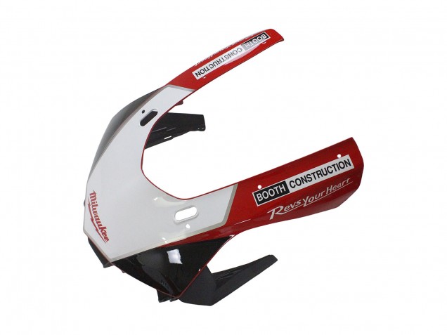 Erschwingliche Yamaha YZF 1000 R1 Motorrad Verkleidung 2015-2019 - Weiss Rot Schwarz Milwaukee