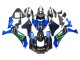 Erschwingliche Yamaha YZF 1000 R1 Motorrad Verkleidung 2020-2025 - Blau Schwarz Grun Schwarz ENEOS Monster