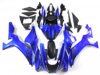 Erschwingliche Yamaha YZF 1000 R1 Motorrad Verkleidung 2020-2025 - Blau Matt Schwarz