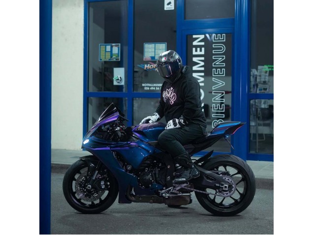 Erschwingliche Yamaha YZF 1000 R1 Motorrad Verkleidung 2020-2025 - Gradient Blau Lila