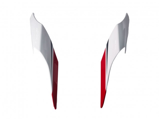 Erschwingliche Yamaha YZF 1000 R1 Motorrad Verkleidung 2020-2025 - Weiss Rot Glanzendes Schwarz