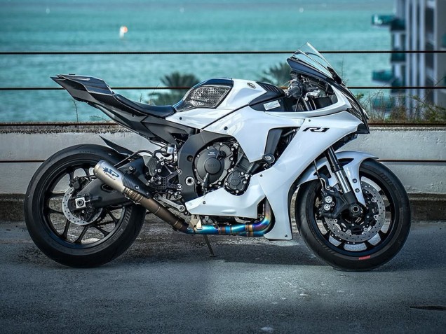 Erschwingliche Yamaha YZF 1000 R1 Motorrad Verkleidung 2020-2025 - Weiss