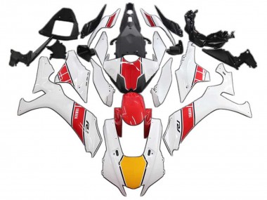 Erschwingliche Yamaha YZF 1000 R1 Motorrad Verkleidung 2020-2025 - Weiss Rot Gelb
