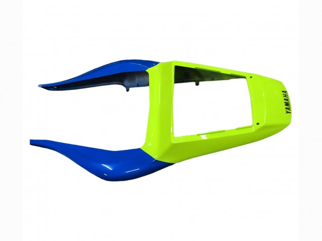 Erschwingliche Yamaha YZF 600 R6 Motorrad Verkleidung 1998-2002 - Neon Grun Blau Weiss Champions