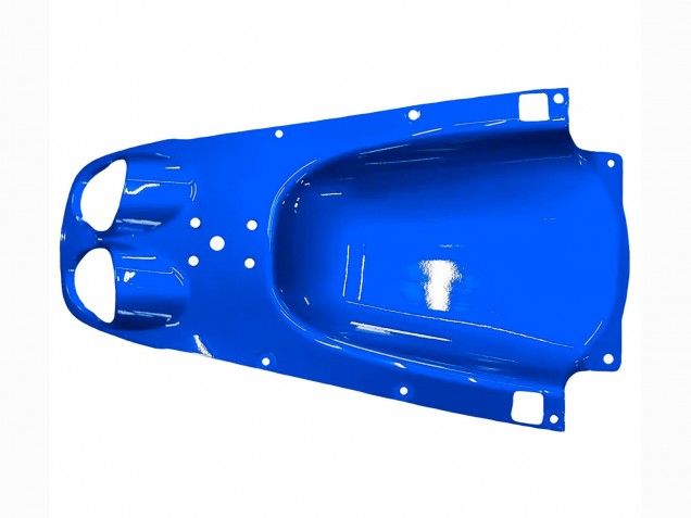 Erschwingliche Yamaha YZF 600 R6 Motorrad Verkleidung 1998-2002 - Weiss Blau Neon Gelb Fiat Motul Michelin