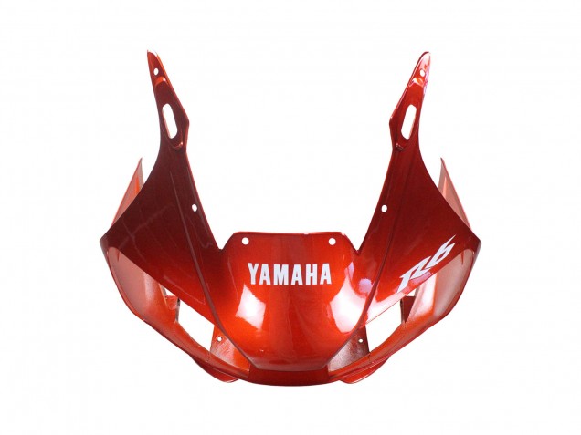 Erschwingliche Yamaha YZF 600 R6 Motorrad Verkleidung 1998-2002 - Orange Matt Schwarz