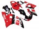 Erschwingliche Yamaha YZF 600 R6 Motorrad Verkleidung 1998-2002 - Rot Weiss Glanzendes Schwarz